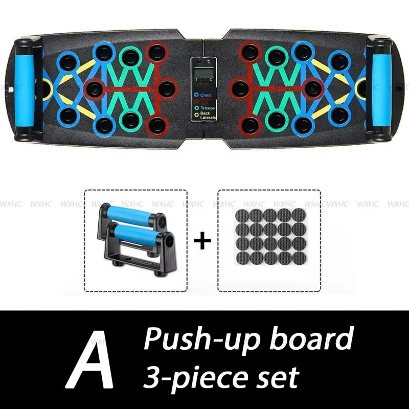 Smart Automatic Count Push up Board Foldable Multi Push up Stand with Body Sensor Counter for Core Strength Muscle Stable Home