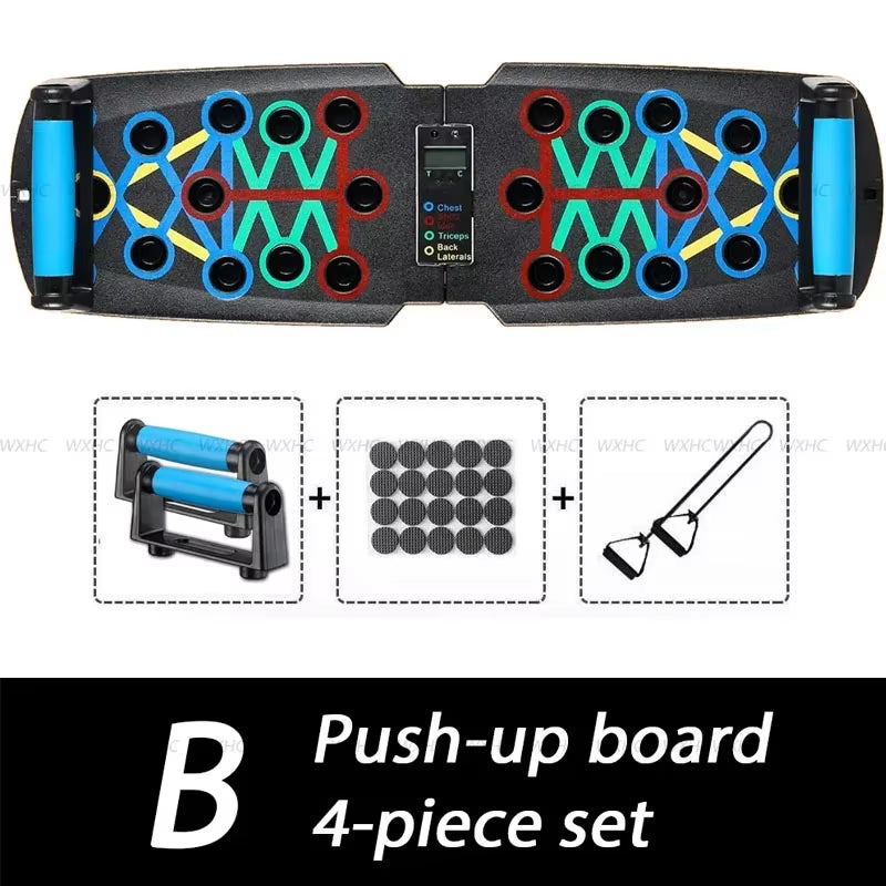 Smart Automatic Count Push up Board Foldable Multi Push up Stand with Body Sensor Counter for Core Strength Muscle Stable Home